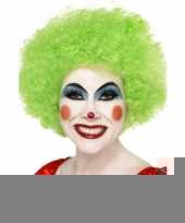 Feest groene afropruik voor volwassenen