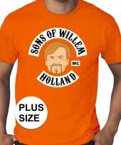 Feest grote maten sons of willem oranje shirt heren