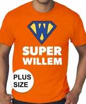 Feest grote maten super willem oranje shirt heren