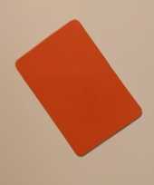Feest grote oranje koelkast magneet 6 x 4 cm