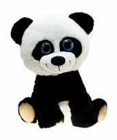 Feest grote pandabeer knuffel zittend 80 cm