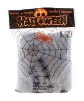 Feest halloween spinnenweb met spinnen