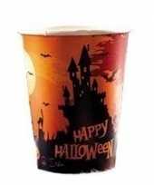 Feest halloween thema bekers 10 st