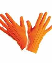 Feest handschoenen in het oranje