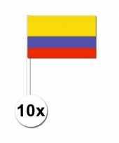Feest handvlag colombia set van 10