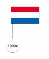 Feest handvlag nederland set van 1000x
