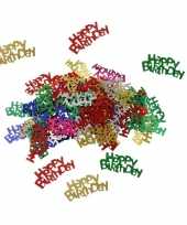 Feest happy birthday decoratie confetti 60 gram