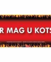 Feest hier mag u kotsen sticky devil sticker