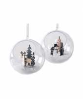 Feest hobby kerstballen open 10 cm maken