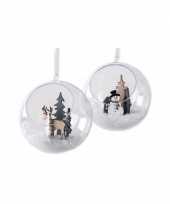 Feest hobby kerstballen open 8 cm maken