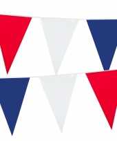 Feest holland rood wit blauw plastic buiten vlaggetjes van 10 meter