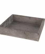 Feest houten kaarsenbord plateau vierkant 20 x 20 cm 10203625