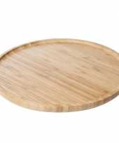 Feest houten serveerplank voor hapjes rond 33 cm