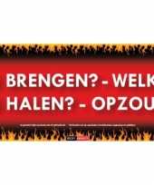 Feest iets brengen welkom sticky devil sticker