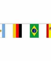 Feest internationale vlaggenlijn 10 meter