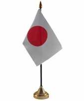 Feest japan tafelvlaggetje 10 x 15 cm met standaard