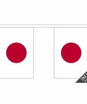 Feest japan vlaggenlijn van stof 3 m