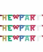 Feest kartonnen banner letters q