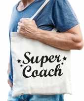 Feest katoenen cadeau tasje super coach