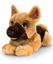 Feest keel toys grote pluche bruine herdershond honden knuffel 47 cm