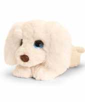 Feest keel toys grote pluche witte labradoodle honden knuffel 47 cm