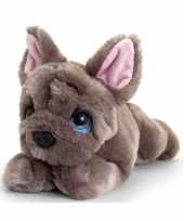 Feest keel toys pluche grijze franse bulldog honden knuffel 25 cm