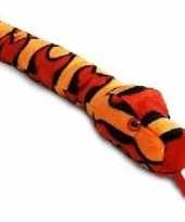 Feest keel toys pluche rood oranje slang knuffel 100 cm