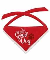 Feest kerst bandana sjaaltjes voor grote honden good dog