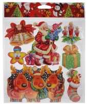 Feest kerst decoratie stickers rood groen multi type 2