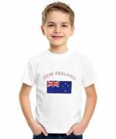 Feest kinder shirts met vlag van nieuw zeeland