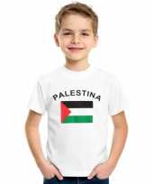Feest kinder shirts met vlag van palestina