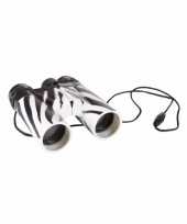 Feest kinder speelgoed verrekijker zebraprint 11cm
