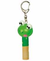 Feest kinder waarschuwingsfluitje kikker 7 cm