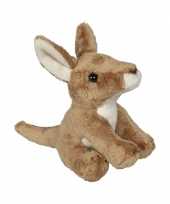 Feest kleine knuffel kangoeroe 15 cm