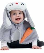 Feest konijn haas verkleed cape voor baby peuters