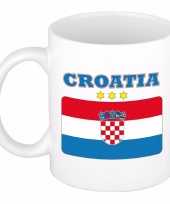 Feest kroatische vlag theebeker 300 ml