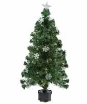 Feest kunst kerstboom met fiber verlichting 60 cm