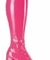 Feest laarzen roze glimmend dames