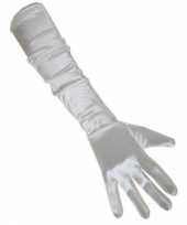 Feest lange witte handschoenen