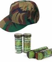 Feest leger accessoires verkleedset petje en schmink