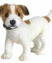 Feest levensechte hansa pluche jack russel knuffel 31 cm