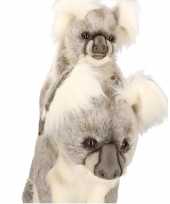 Feest levensechte hansa pluche koala knuffel met baby 60 cm