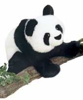 Feest luxe pluche panda knuffel 38 cm