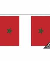 Feest marokko vlaggenlijn van stof 3 m