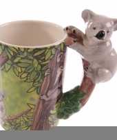 Feest melk beker koala op boomtak