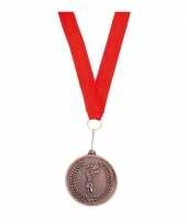 Feest metalen medaille brons met lint