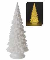 Feest mini led kunst glitter kerstboompje 20 cm
