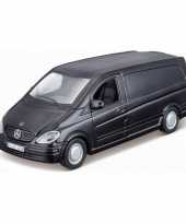 Feest modelauto mercedes benz vito zwart schaal 1 32 16 x 6 x 6 cm