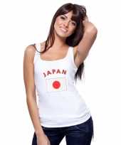 Feest mouwloos shirt met vlag japan print voor dames