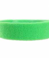 Feest neon groene hoofd zweetband voor volwassenen